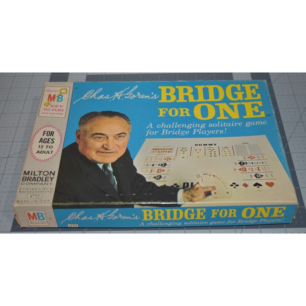 1967 Milton Bradley Chas A Goren Bridge for One Solitaire Game 4753 COMPLETE - Picture 16 of 16
